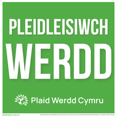 Standard Welsh Vote Green Correx Boards 600x600mm