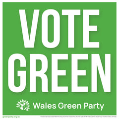 Standard Welsh Vote Green Correx Boards 600x600mm