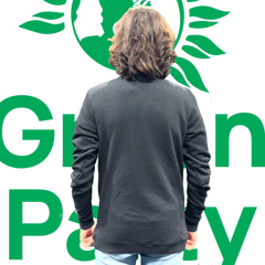 Sweatshirt Green Party Black Back